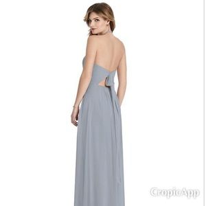 After Six Bridesmaids Dress, Platinum, Size 6